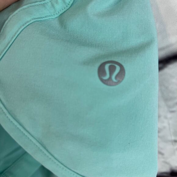 Lululemon Track That Mid-Rise Lined Shorts 4” Clear Mint Size 8 - Picture 3 of 5